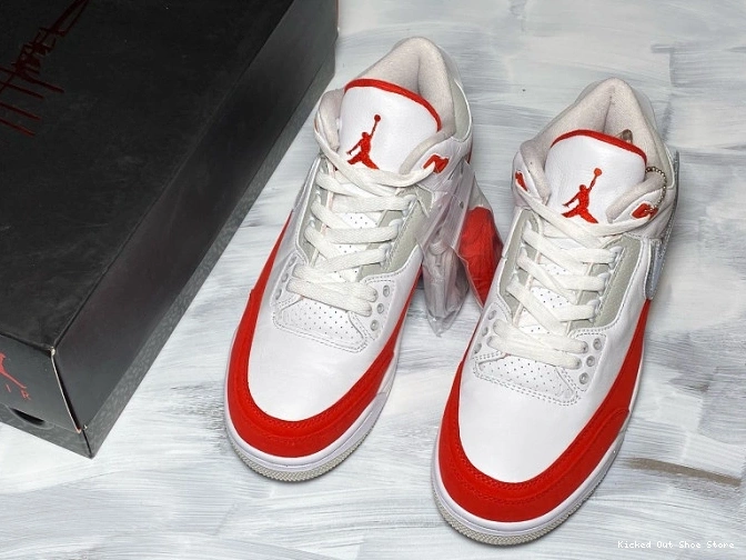 Kicked Out Shoe Store University Tinker 3 White Air Red Jordan Retro CJ0939-100 0801